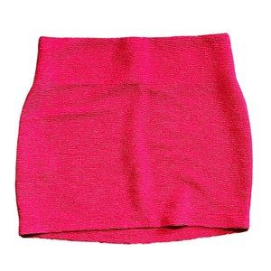 BCBGeneration Woman's Hot Pink Mini Pencil Skirt Size Medium